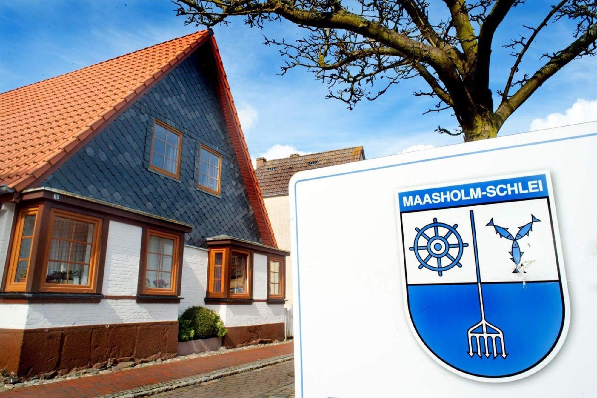 Trautes Heim Ferienwohnung Ost Maasholm Bagian luar foto